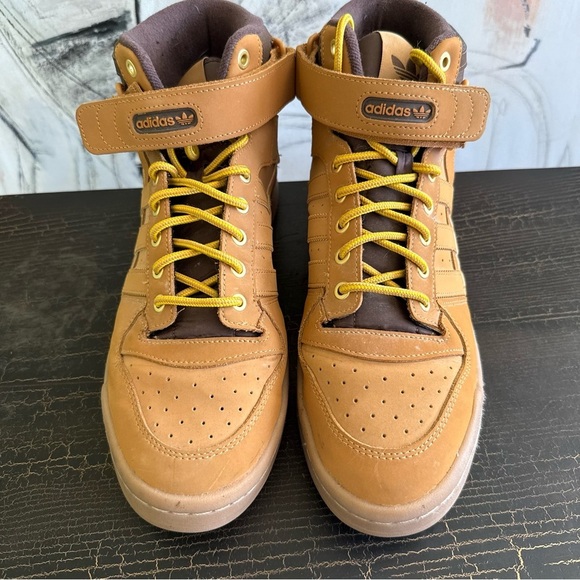 Adidas Originals Forum Mid sneakers in light brown size 11.5 - Picture 12 of 13